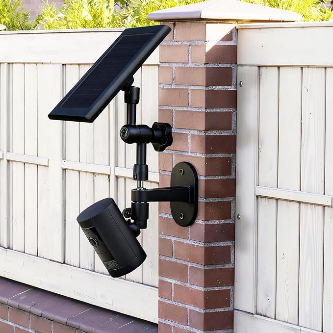 2-in-1 Wall Mount for Ring Solar Panel, Ring Stick Up Cam Battery, Spotlight