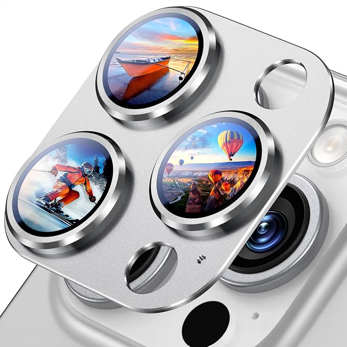 Uyiton Compatible with iPhone 16 Pro/iPhone 16 Pro Max Camera Lens Protector