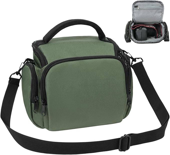Ainiv DSLR Camera Bag, Waterproof Anti-Shock SLR Camera Case, Large Adjustable