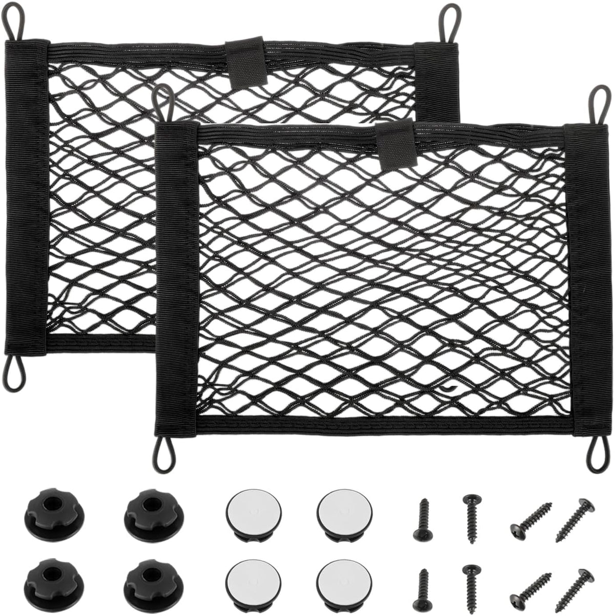 13.8 x 9.8 inch Universal Elastic Cargo Net Pocket,2 Pack