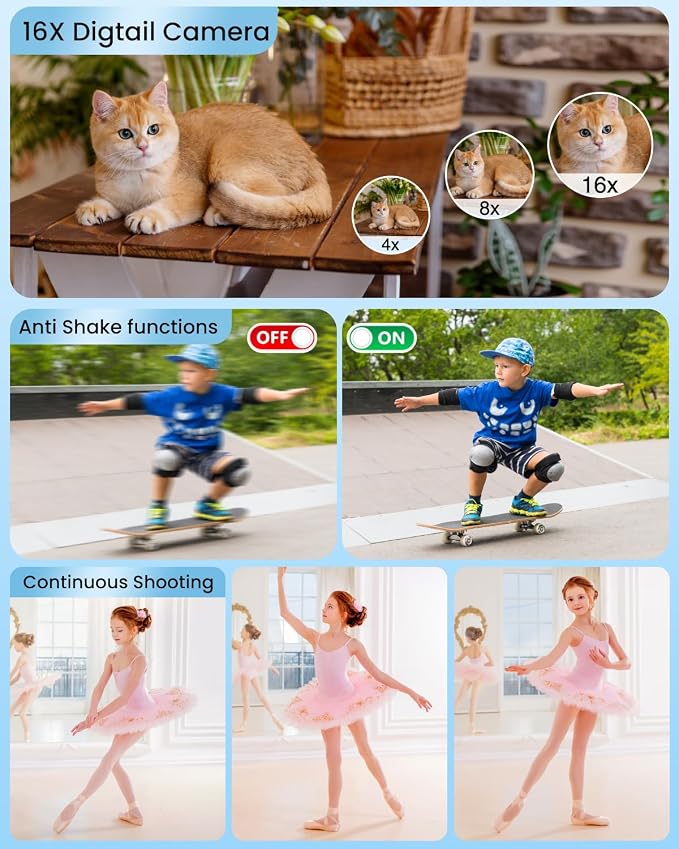 Digital Camera 4K Autofocus Vlogging Camera