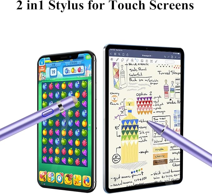 CMARS Active Stylus Pen for Touchscreen, Rechargeable Universal Pencil for iPad