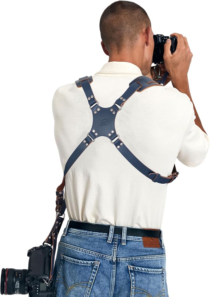Padwa Lifestyle Blue Dual Camera Harness Strap