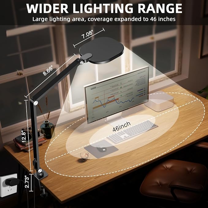 2 Packs Video Conference Light for Computer, 15W LitONES Desk Light for Zoom