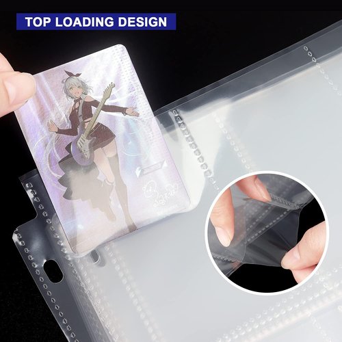 9 Pocket Page Protectors by [Brand Name] - 36 Pack Clear Trading Card Sleeves for 3 Ring Binders