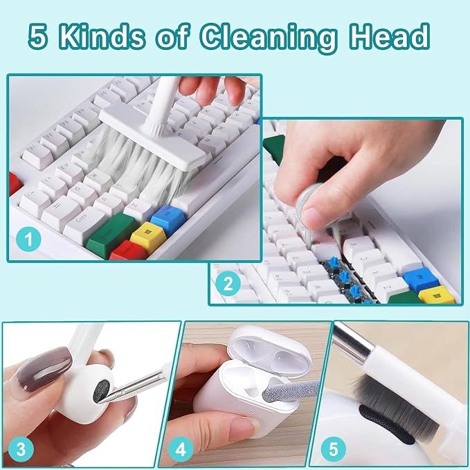 5 in 1 Keyboard Cleaning Brush Kit, Cleaning Tools