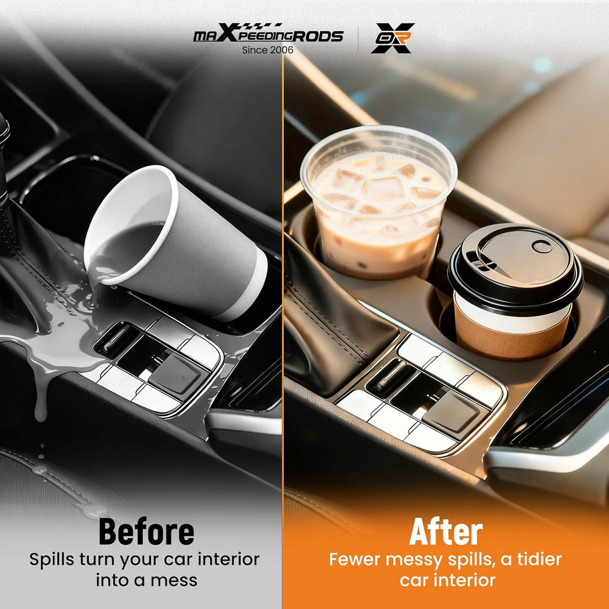 maXpeedingrods Cup Holder Driver Front Dashboard Fit for BMW 525i 528i 530i 535i 545i M5 2004-2010, for Front Right and Black Retractable Cup Holder # 51459125626