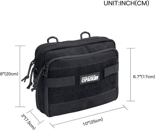 EXCELLENT ELITE SPANKER Tactical Molle Admin Pouch - Versatile EDC Utility Organizer with Shoulder Strap