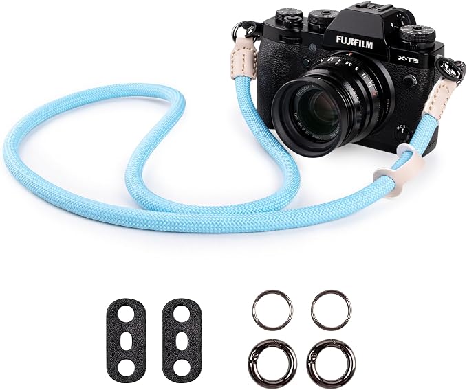 VOVMOEYA Nylon Braided Camera Rope Strap, Camera Neck Shoulder Strap