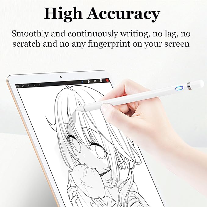 Stylus Pen for Touchscreen, Rechargeable Universal iPad Pen for Tablet