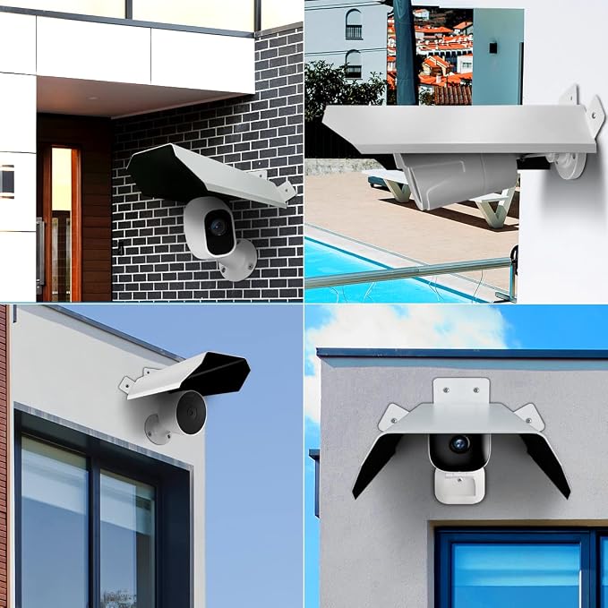 OOSSXX Universal Outdoor Security Camera Sun Rain Cover Shield
