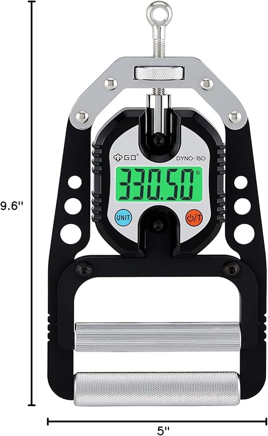 (NEW) GD DYNO-200 Digital Hand Dynamometer Grip Strength Measurement Electronic Hand Grip Strength Tester Grip Strengthener Hand Exerciser 440 Lbs (200 Kgs)