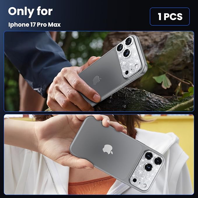 WSKEN for iPhone 17 Pro Camera Lens Protector, Metal Aluminum Alloy Tempered