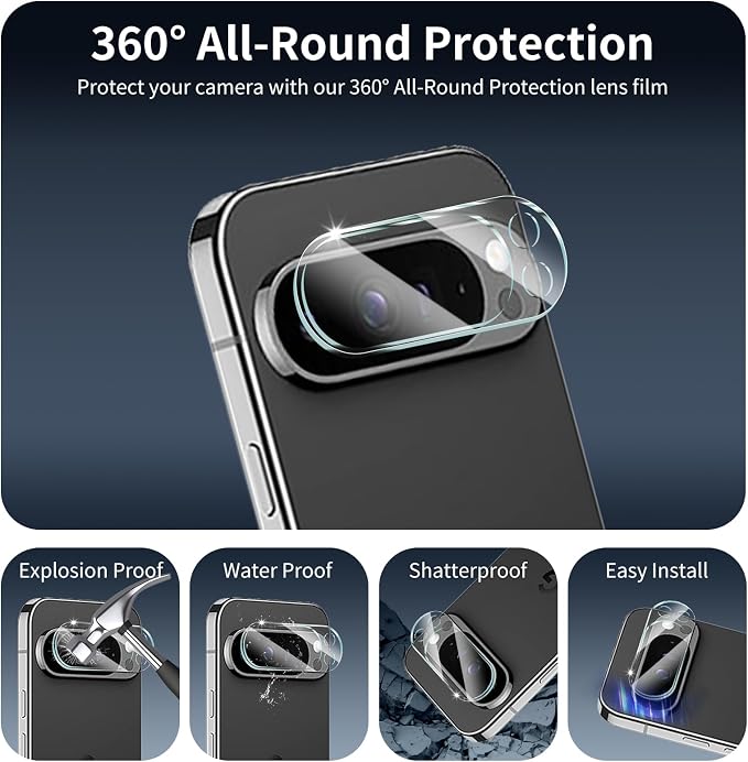 3+3+1-Pack, Privacy Screen Protector and Camera Lens Protector