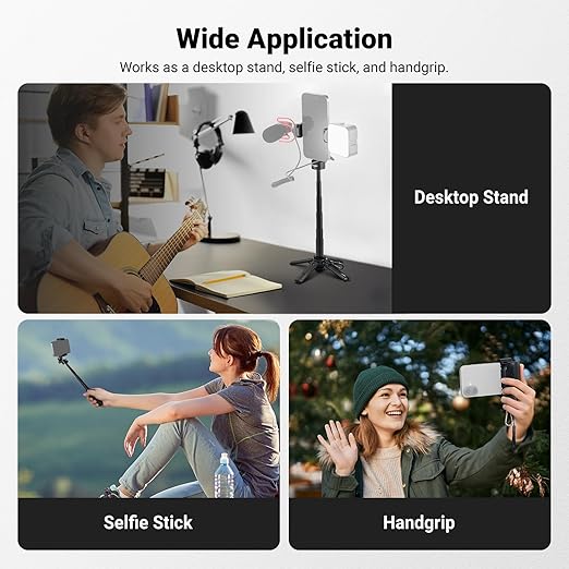 NEEWER Mini Tripod for Phone, Lightweight Foldable Small Selfie Stick Cell