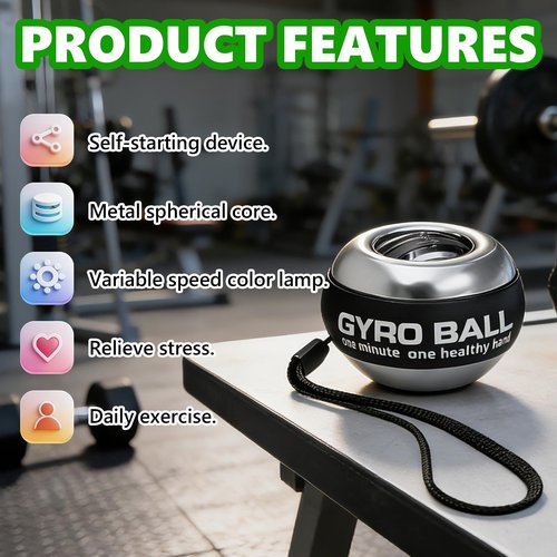 Grip Strength Trainer, Torque Ball & Vital Wrist Ball for Forearm Workout,Portable Fitness Equipment for Men & Women