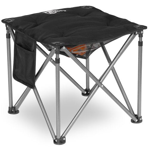 Bolosy Camping Stool Oversized Camping Foot Stool Ottoman 450 lbs Heavy Duty Camp Stool Padded Camping Chair Foot Rest Foldable Footrest