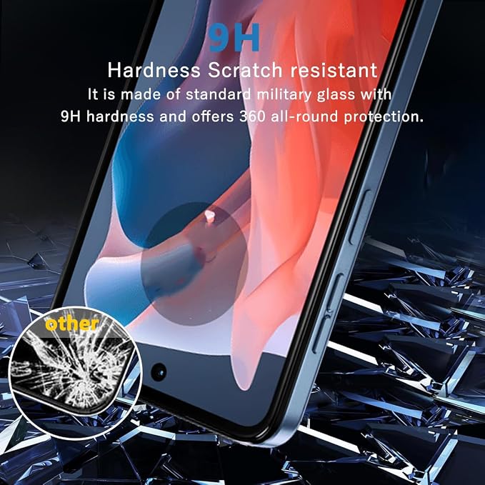 2 Pack Privacy Tempered Glass for Motorola Moto G Play 2024 Screen Protector