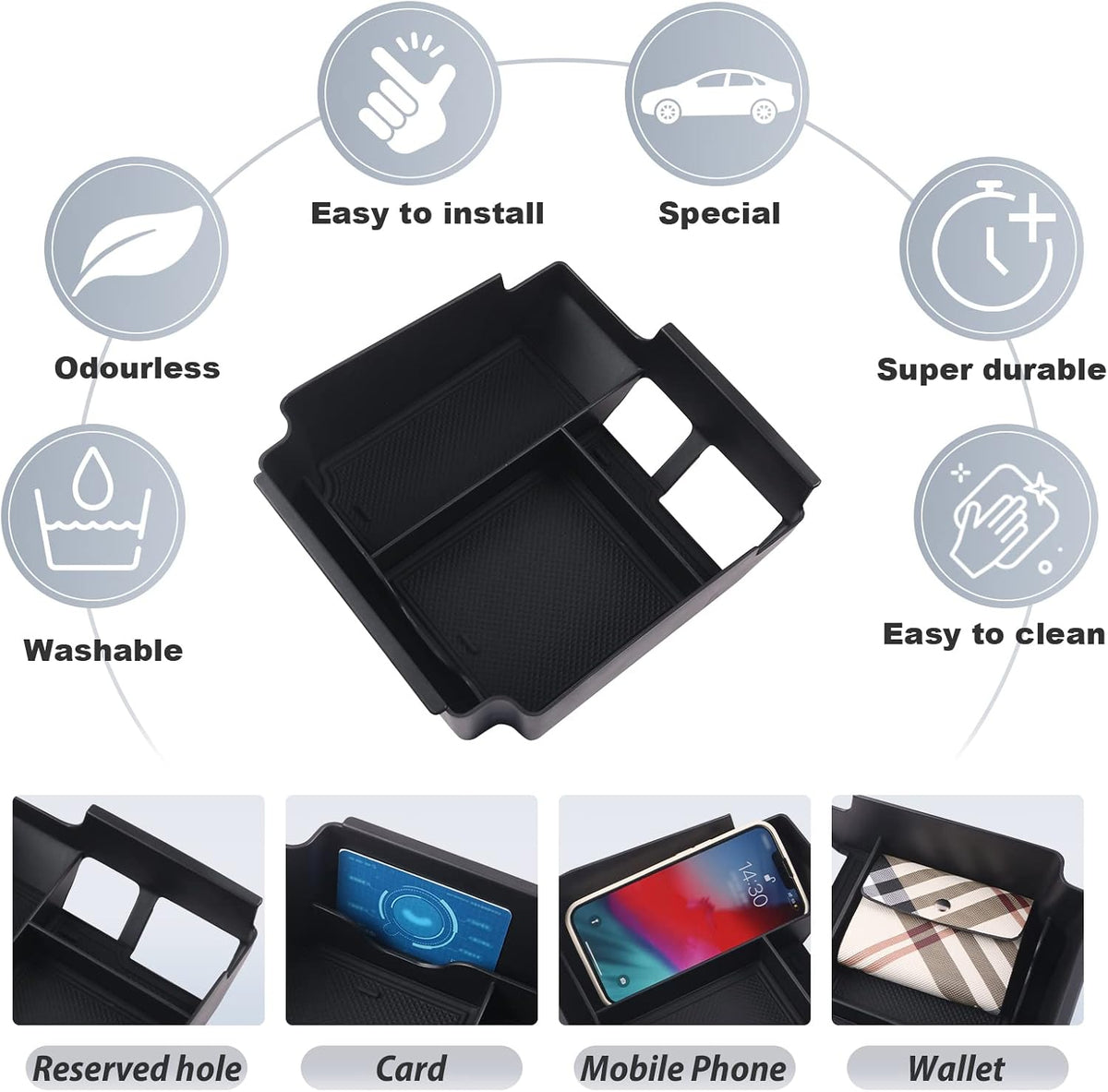SKTU for 2022 2023 2024 Acura MDX Center Console Organizer 2022 2023 2024 MDX Console Organizer Tray 2024 MDX Console Tray 2024 MDX Accessories