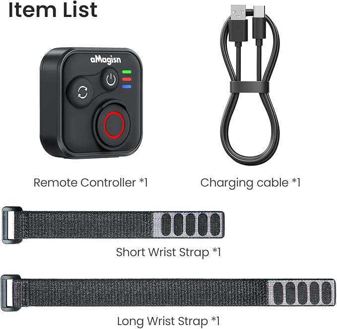 YDW Bluetooth Remote Control for DJI Osmo Action 6/Osmo Action 5 Pro/Action