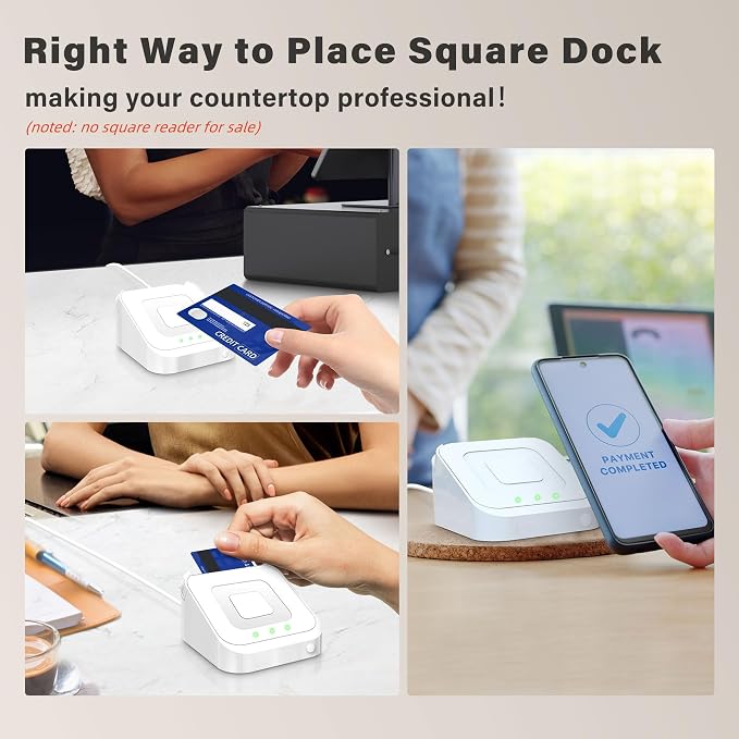 Square Dock for Square Reader 2nd Generation, Holder Stand for Square Card