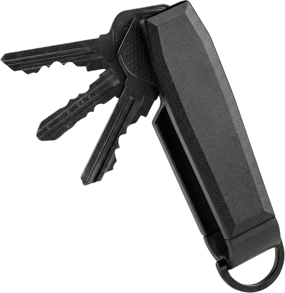 Compact Aluminum Key Organizer Holder with Pocket Clip.