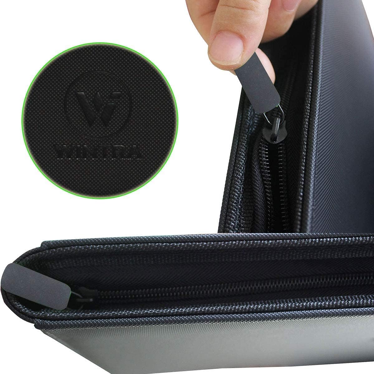 Premium 360 Pockets Black Zippered Playing Card Binder - Sturdy 9 Pocket Holder with 20 Sleeves