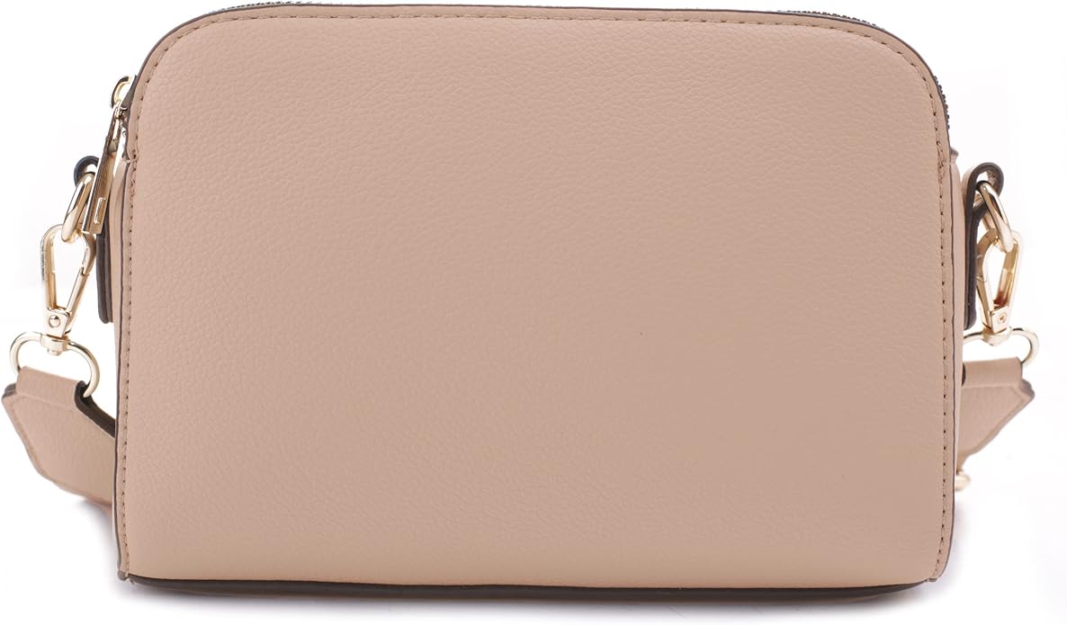 EVVE Crossbody Bags for Women Trendy Triple Zip Small Crossbody Camera Bag Purse