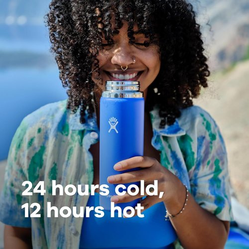 Hydro Flask 32 Oz Wide Mouth Water Bottle - Berry Color with Flexible Cap