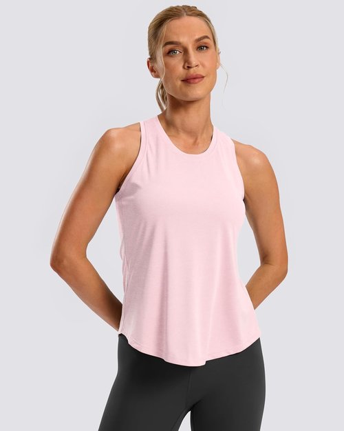 G Gradual Women's Racerback Yoga Tank Top - Loose Fit Sleeveless Athletic Shirt for Gym & Running
