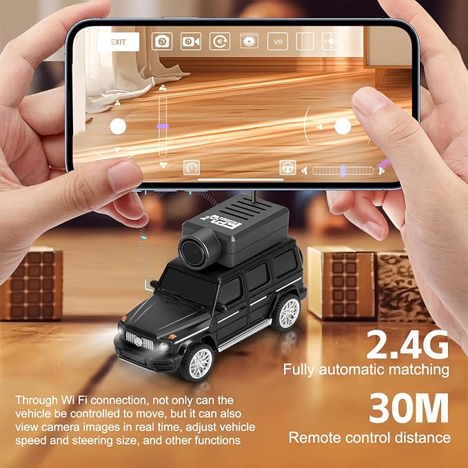 GoolRC WLtoys 6406 Mini RC Car, 2.4GHz 1:64 Scale FPV Remote Control Car