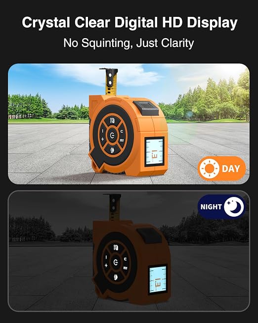 328Ft 3-in-1 Digital Laser Tape Measure Rechargeable Measuring Tool &16Ft