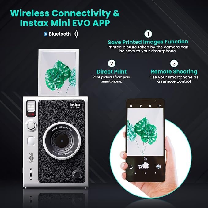 Fujifilm Instant Mini EVO Hybrid Camera Bundle