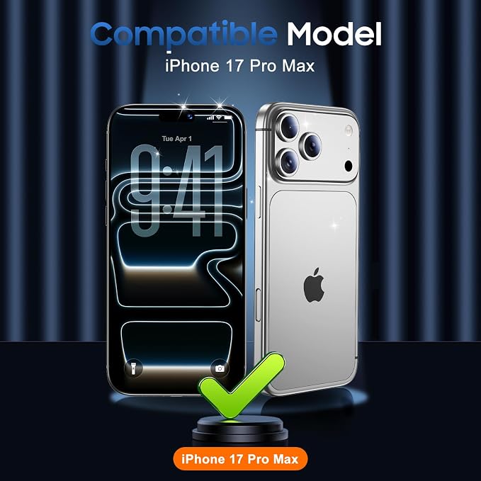 UniqueMe Compatible for 3 Pack iPhone 17 Pro Max Camera Lens Protector