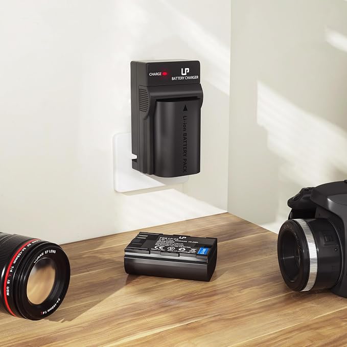 LP LP-E6 LP-E6N Battery and Charger Pack, 7D Mark II, 6D Mark II, 5D Mark IV