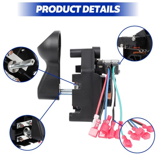 Golf Cart Forward and Reverse Switch Assembly, Compatible with 48V Club Car 1996-UP DS and 2018-UP Tempo, Replaces OEM# 101753005 1017530-05 1012987 101979101