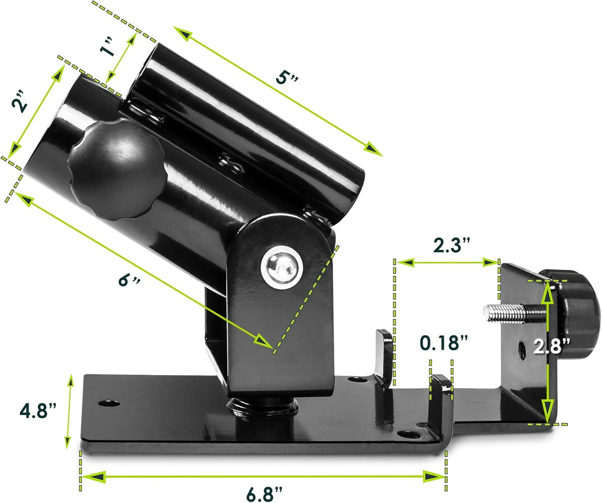 Skiennix T-Bar Row Platform - 360° Swivel for 1” & 2” Olympic Bars - Enhance Your Workout