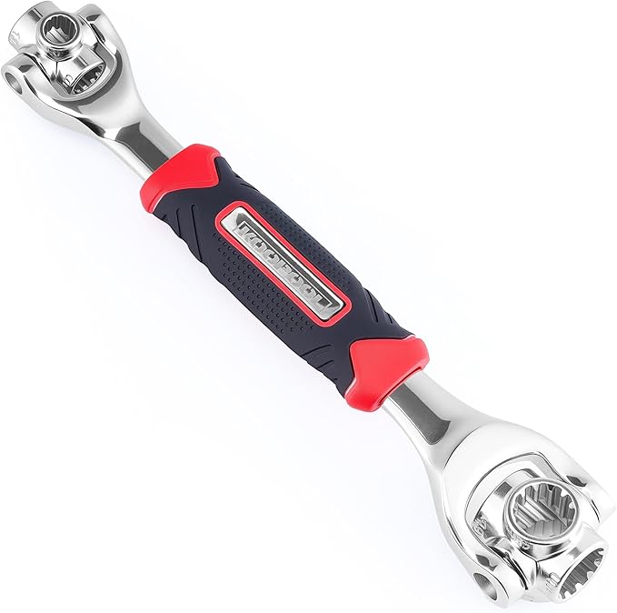 KOOPOOL Universal Wrench 52 in 1 Socket Wrench Tool with Multifunction 360 Degree Rotating Head, Tool Kit for Home and Car Repair, Tools for Men, Gifts for Men, Mens Stocking Stuffers