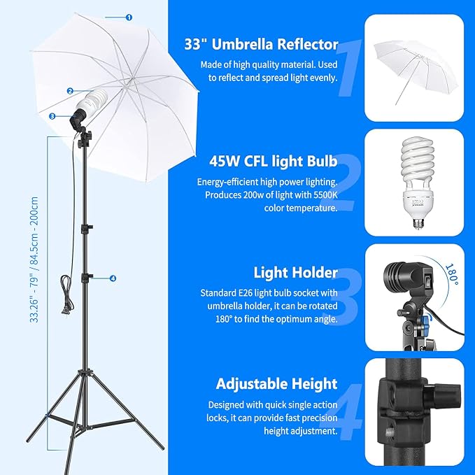 NEEWER Photography Lighting kit