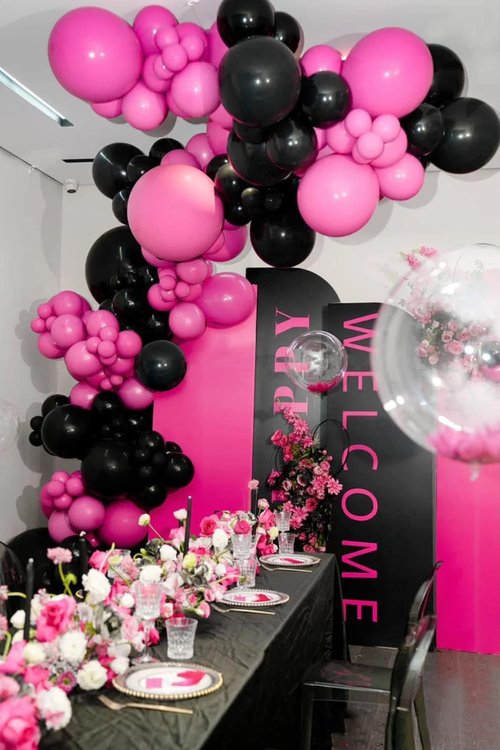 FOTIOMRG Black Balloons - 12 Inch Latex Party Balloons | 50 Pack for Birthdays, Graduations & More