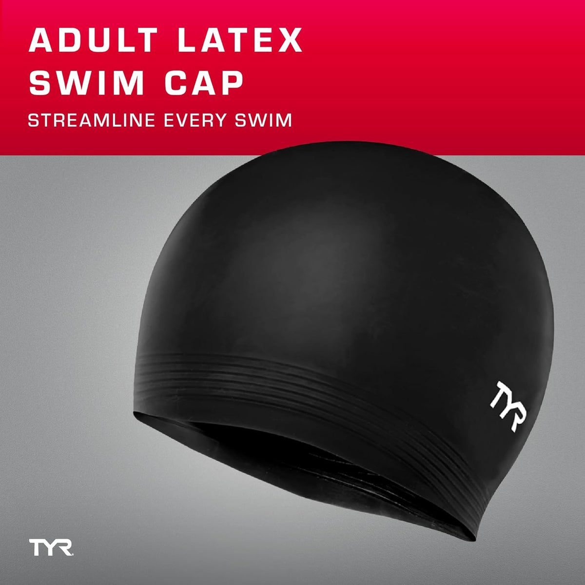 TYR Latex Swim Cap for Adults - Durable Hydrodynamic Swimming Hat for Training & Recreation