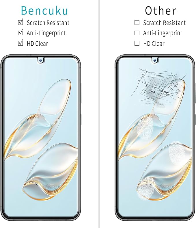 2 Pack Screen Protector for Samsung Galaxy S23 Plus Tempered Glass