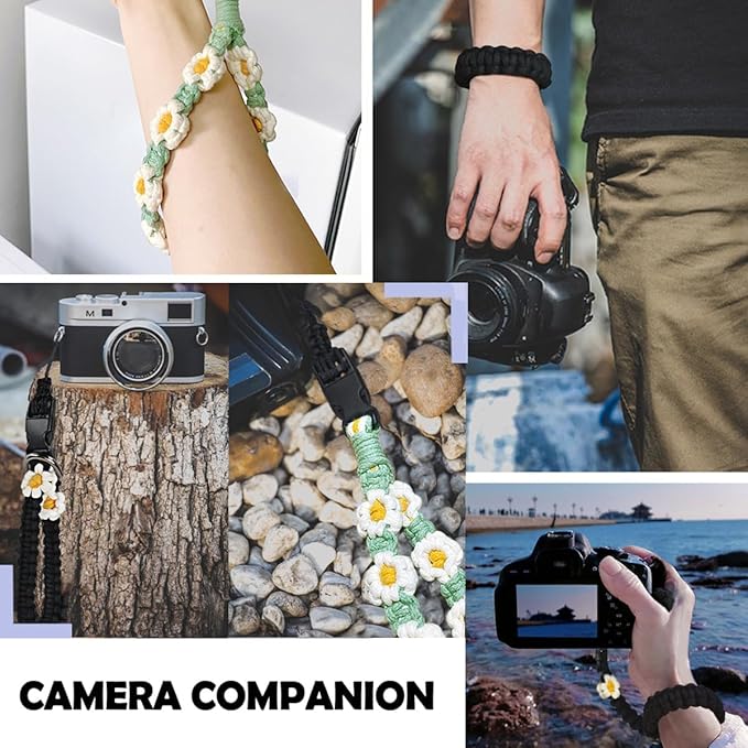 VICHUNHO Camera Wrist Strap, Secure & Adjustable DSLR Camera Hand Strap