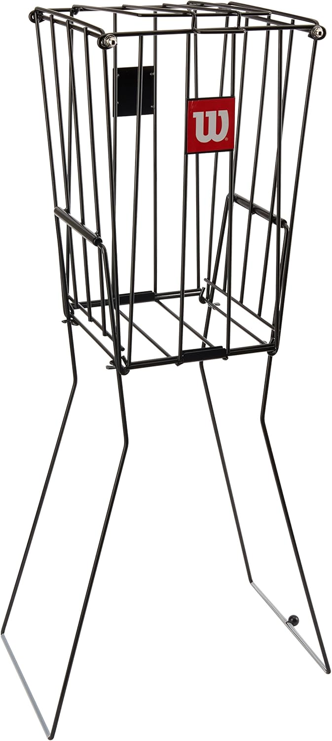 Wilson Tennis Ball Pick-Up Basket - Holds Up to 75 Balls | Unisex Adult Design