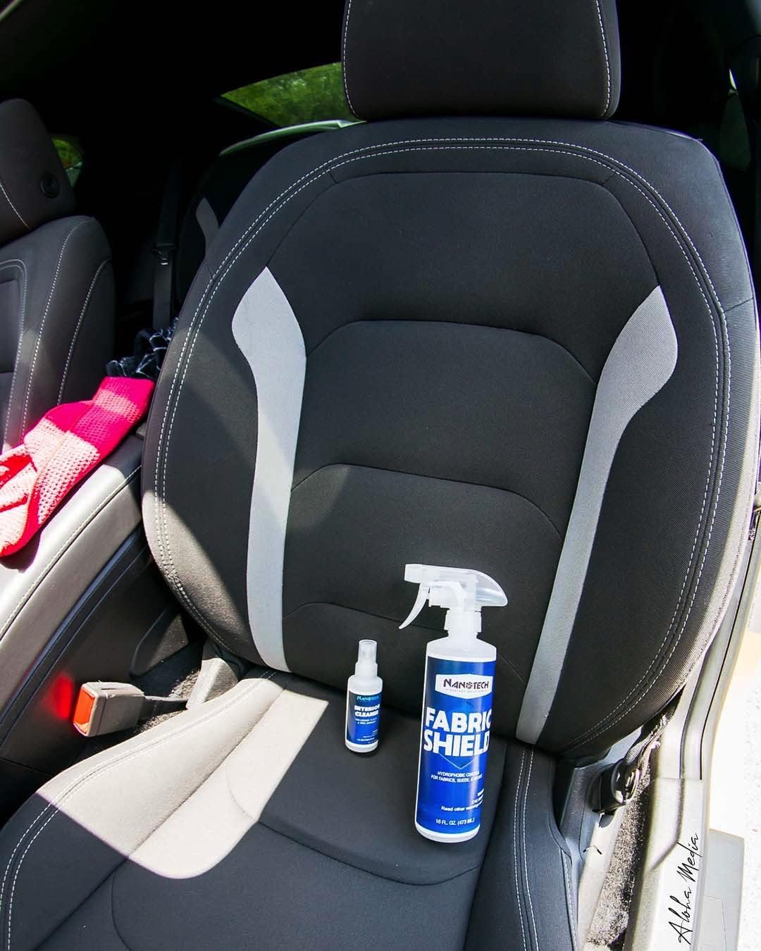 Nanotech Solutions Upholstery Care Kit- Includes Carpet & Upholstery Cleaner, Stain Remover and Fabric Shield, Water Repellent Spray, SiO2 Protection, for Furniture, Clothes, Car Seats, Rugs (1 Gal.)