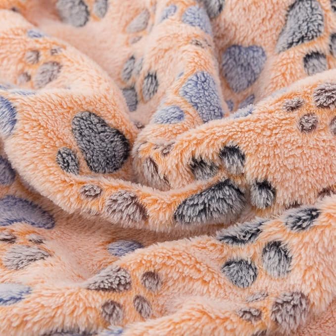 Allisandro Luxurious Dog Blanket, 350 GSM Super Fuzzy Microplush Fleece Pet Blankets for Small Medium Large Dogs and Cats, Brown, 80 x 64 Inches
