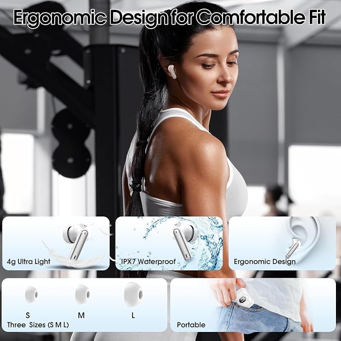 Csasan Ai Translation Earbuds Real Time, 3-in-1 Buletooth 5.3 Translator Earbuds