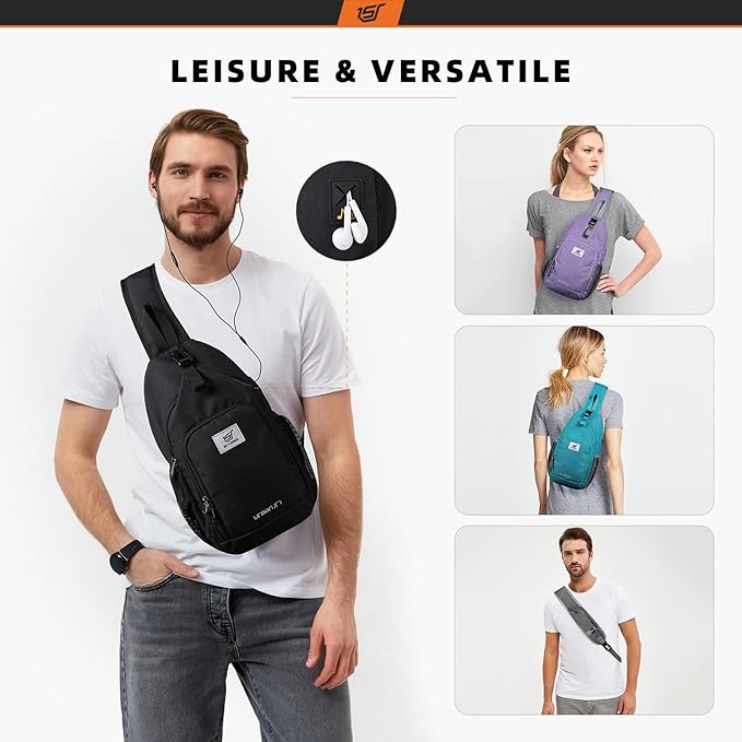 SKYSPER Sling Bag RFID Crossbody Sling Backpack Cross Body Shoulder Bag Travel