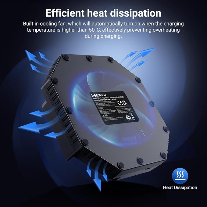 NEEWER 4 Channel NPF Battery Charger