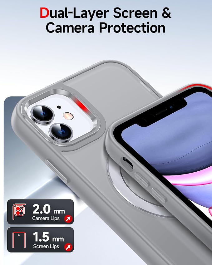 LeYi for iPhone-11 Case Gray,
